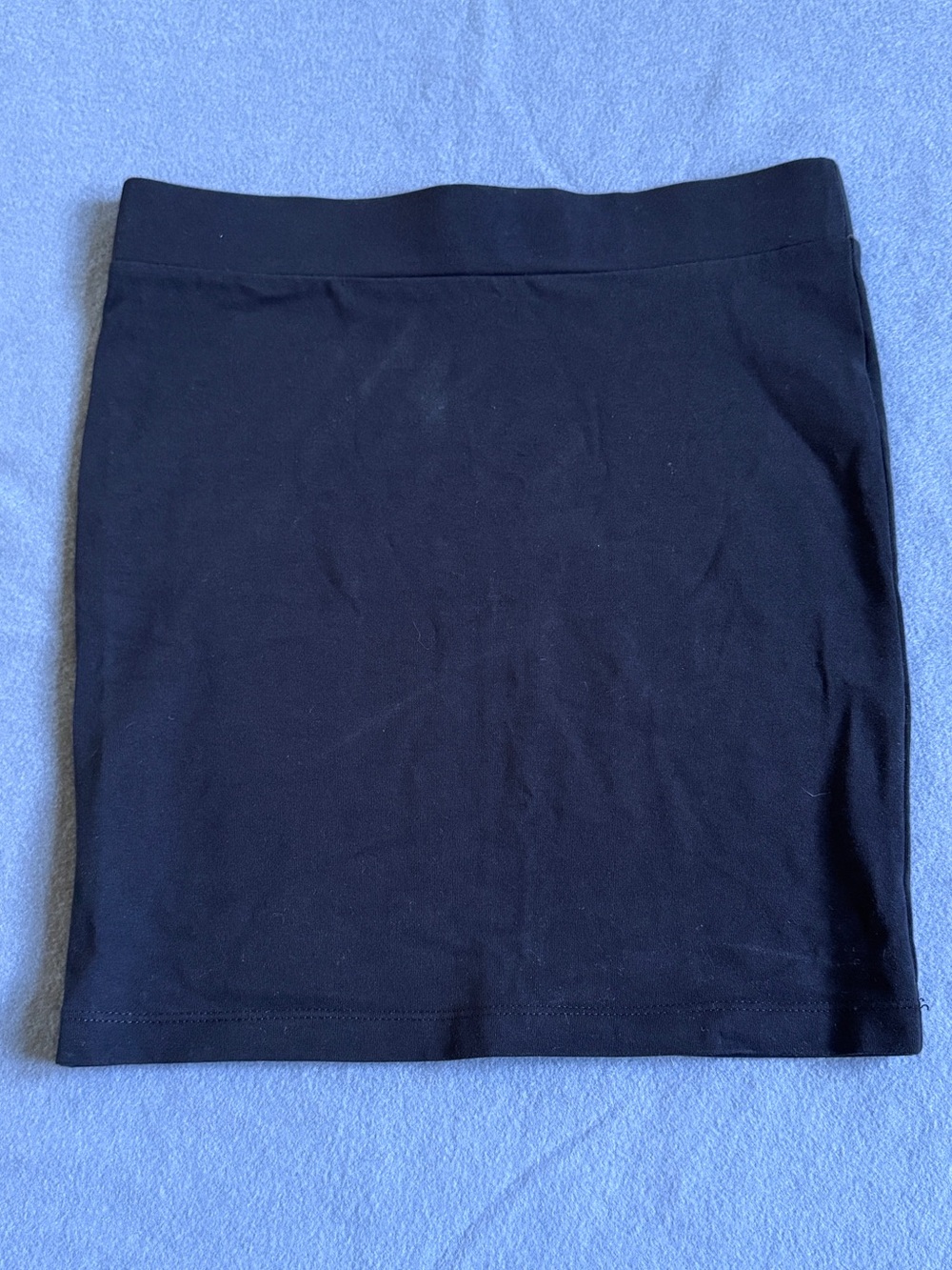 Black Mini Knit Skirt